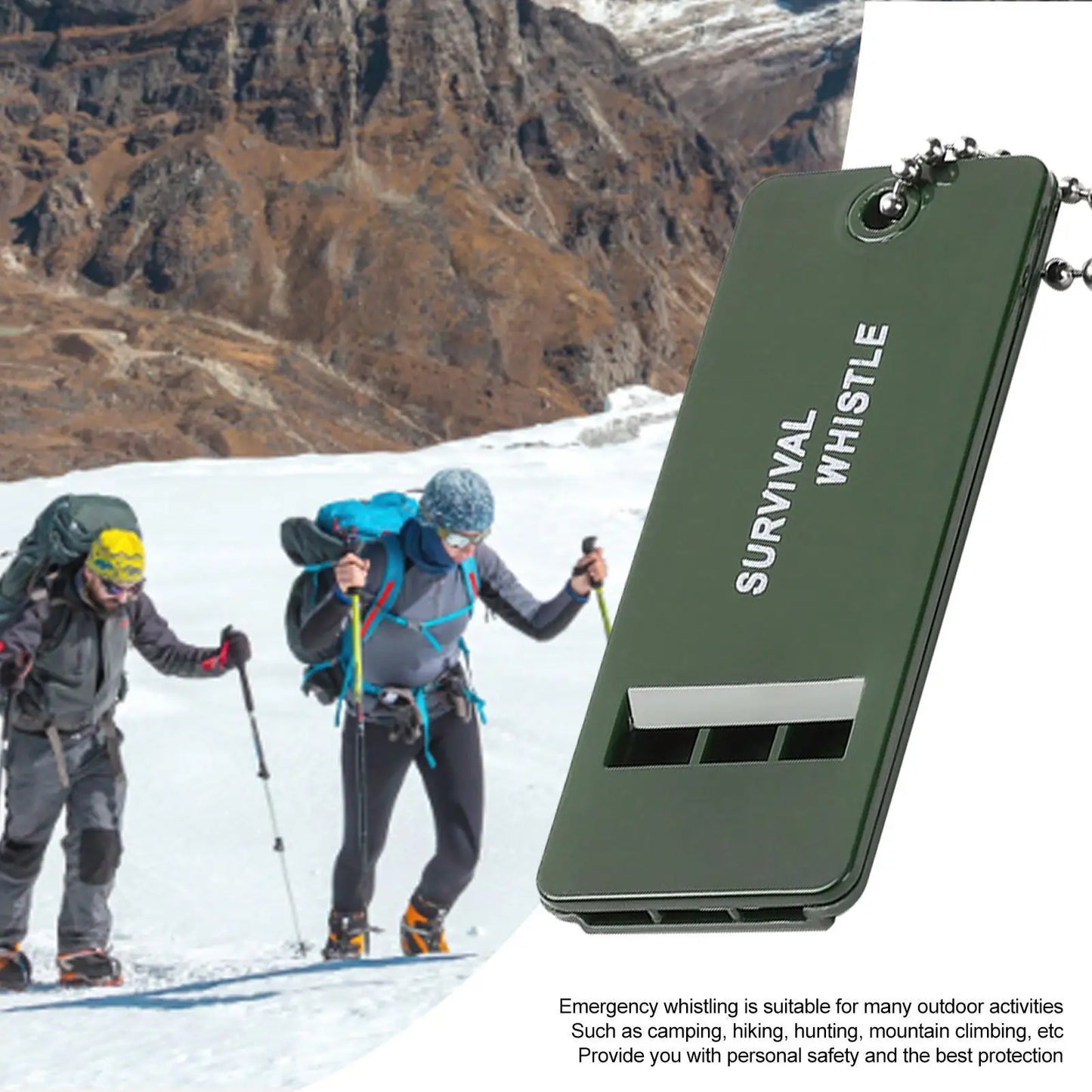 3-Frequency High Decibel Survival Whistle | Camping & Hiking Survival Whistle Peaceful Pleasures Health and Wellness