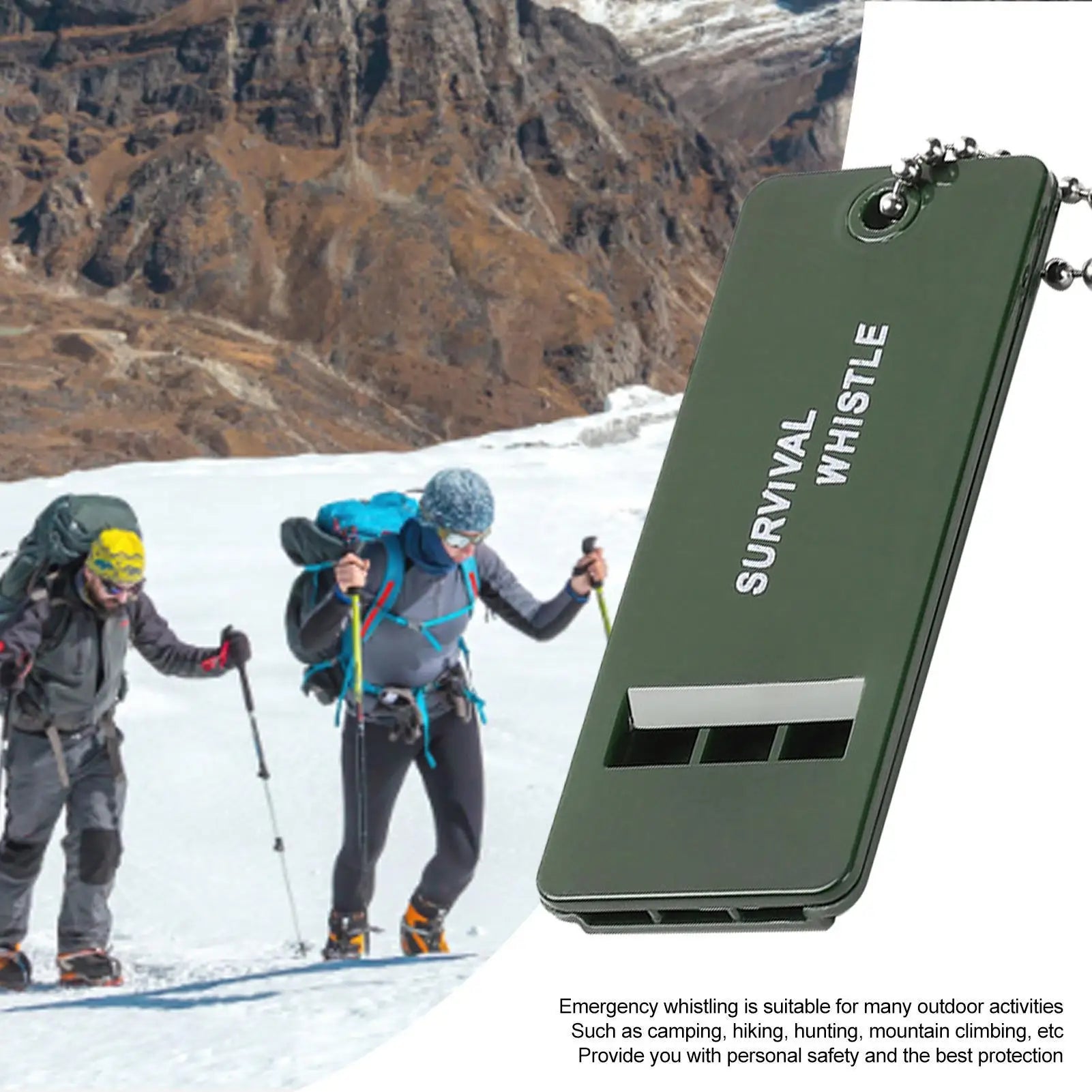 3-Frequency High Decibel Survival Whistle | Camping & Hiking Survival Whistle Peaceful Pleasures Health and Wellness