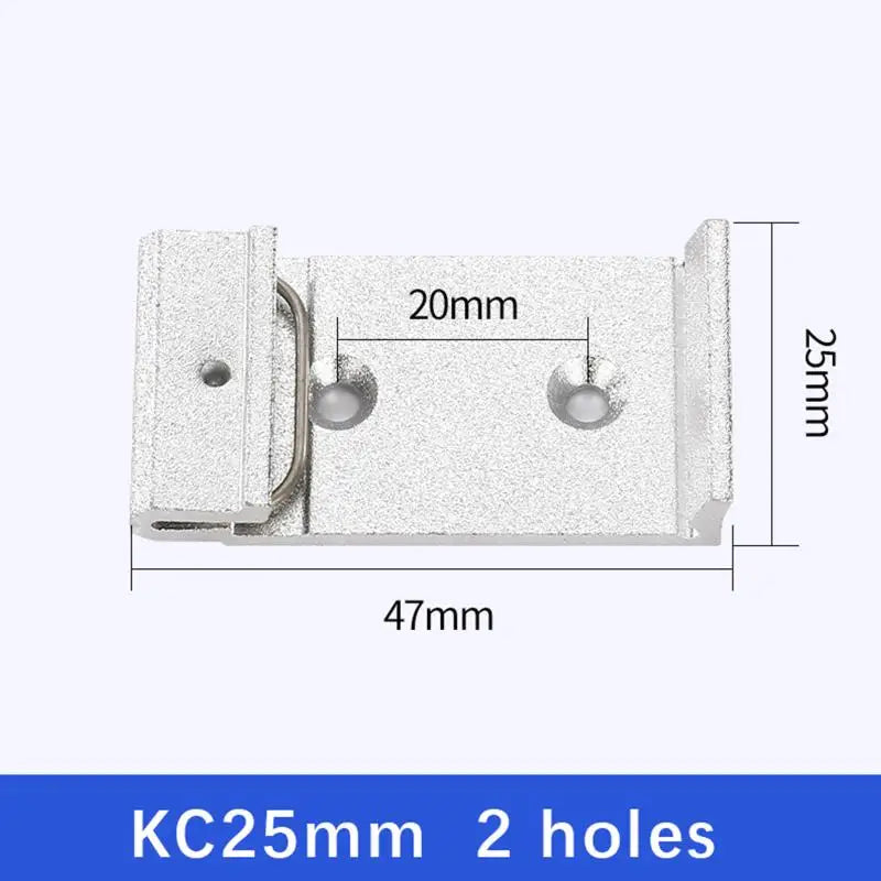 25/35/45MM Metal DIN Rail Fixed Clamp Clip Relay Mounting Buckle Simple Fixing Rack With Mounting Holes Peaceful Pleasures Health and Wellness 01