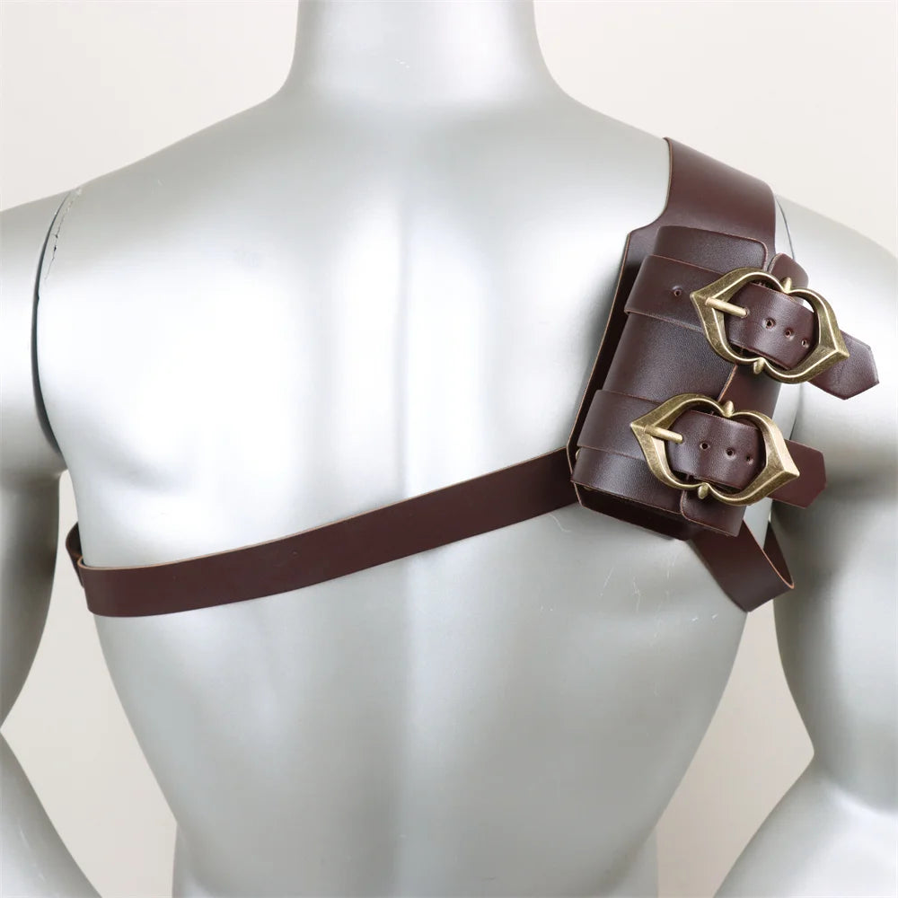 Leather Belt Sword Katana Sheath Holster Medieval Men Larp Weapon
