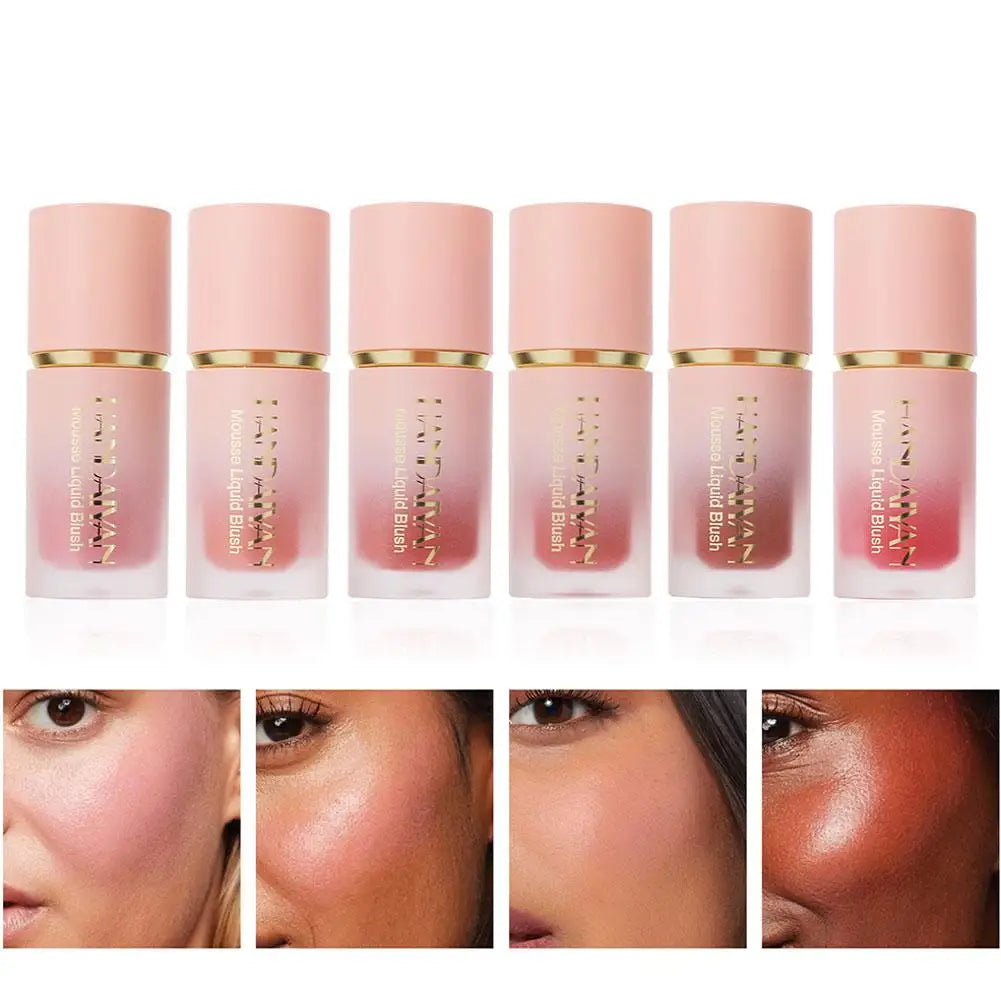 Matte Glitter Face Liquid Blusher Makeup Smooth Cheek Eye Mousse Blush Highlighter Stick Rouge Waterproof Contour Make Up Peaceful Pleasures Health and Wellness