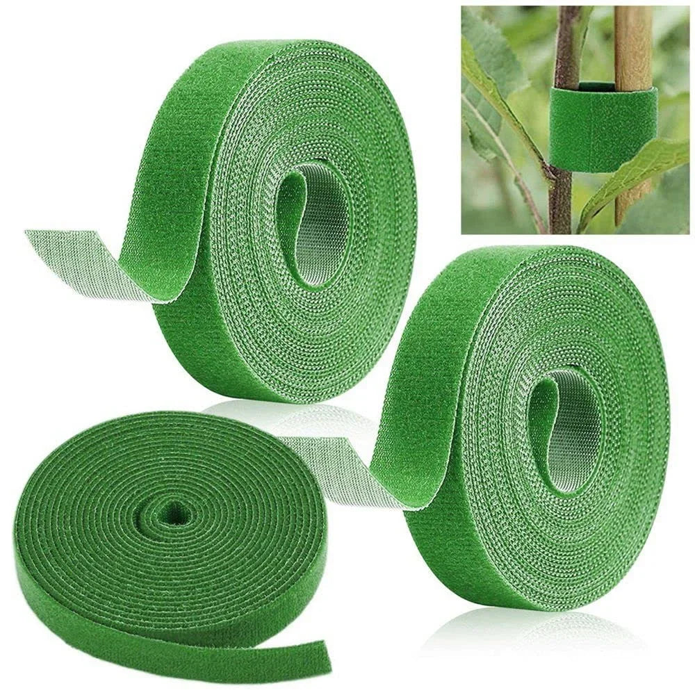 3-Roll Nylon Hook Loop Plant Ties – Garden Support Tape