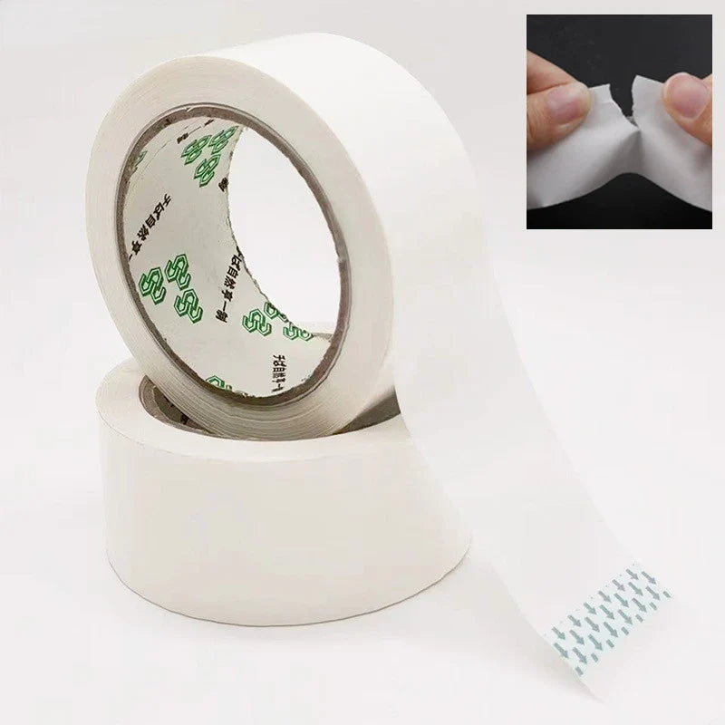50mm x 50m Painter's Masking Tape – No Residue, Easy Tear