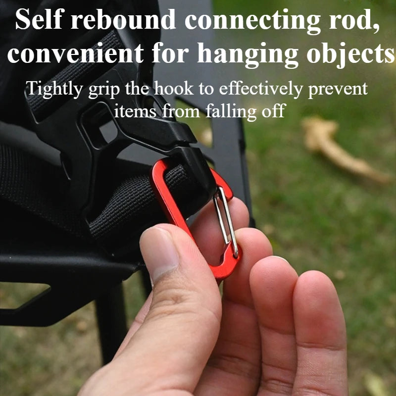 3-Pack D-Ring Carabiner Clips | Aluminum Keychain Buckle Set Carabiner Clip Set Peaceful Pleasures Health and Wellness