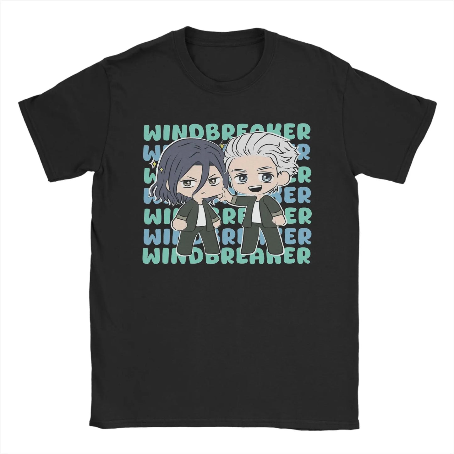 Wind Breaker Men's T Shirt Hayato Suo Funny Tees Short Sleeve O Neck T-Shirt 100% Cotton Big Size Clothing Peaceful Pleasures Health and Wellness 4 L