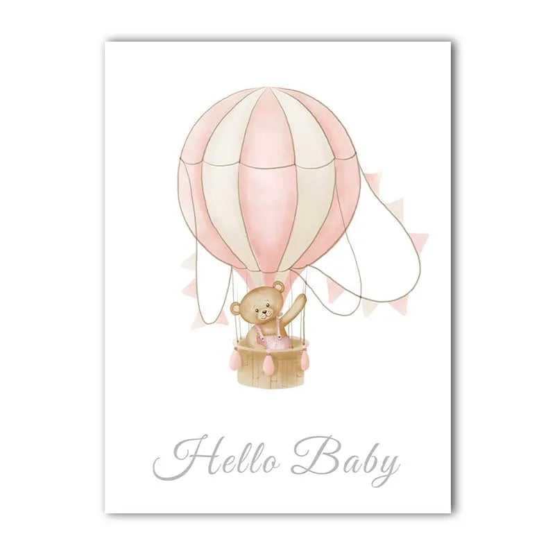 Teddy Bear Canvas Print – Nursery & Kids Room Wall Art Poster Canvas Wall Art Print Peaceful Pleasures Health and Wellness 03 30x40cm No Frame China Mainland