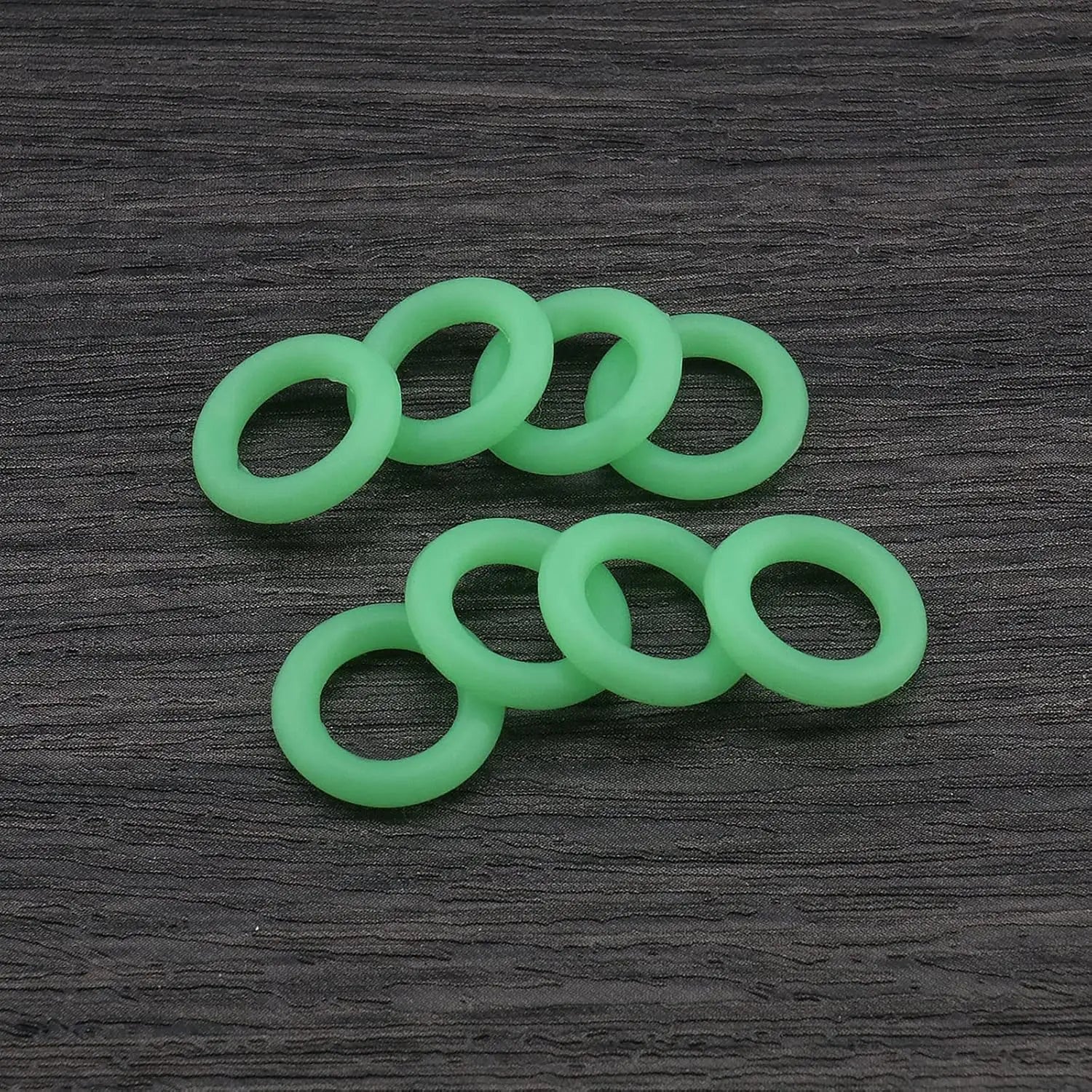 Outdoor Tent peg Glow in The Dark Silicone Green Fishing Camping Peg Rings Tent Pegs Accessories for Night Warning Peaceful Pleasures Health and Wellness