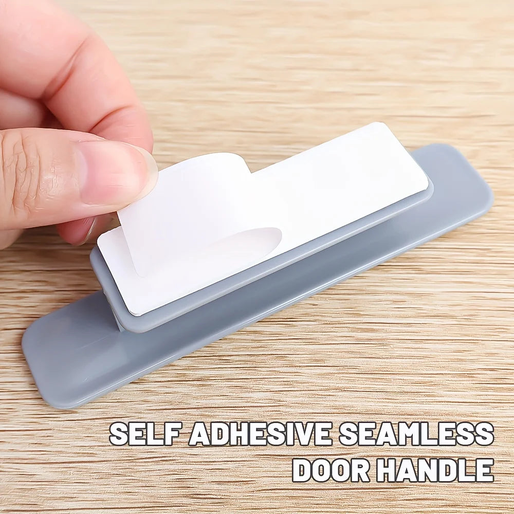 Two Self-adhesive Door Handles No Need Punching Multifunctional