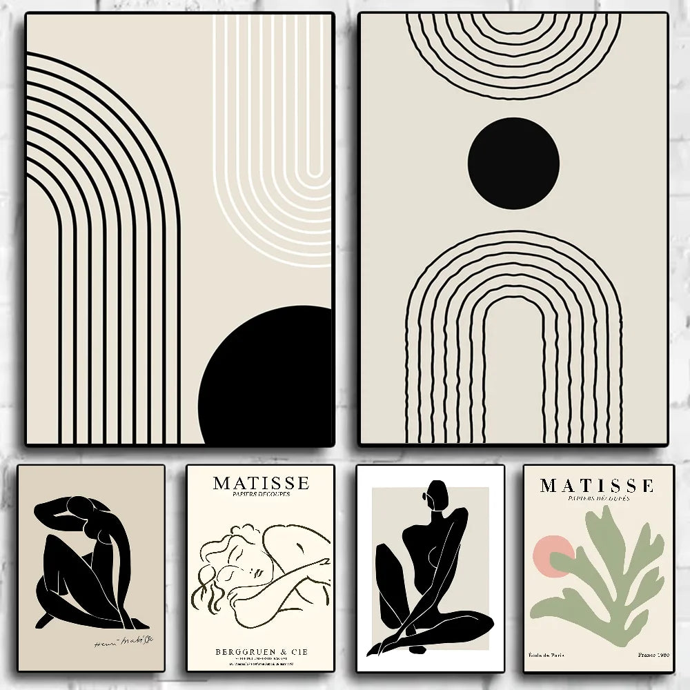 abstract matisse flower human body Poster HD art sticky wall waterproof home living room bedroom bar aesthetic decoration Peaceful Pleasures Health and Wellness