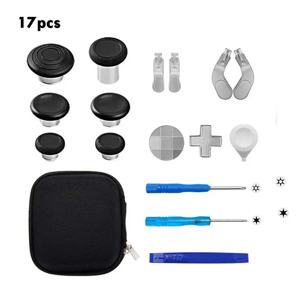 DIY Kit For Xbox One Elite Series 2 Wireless Controller Accessories - Metal D-Pad Trigger Paddles Repair set With Storage Bag Peaceful Pleasures Health and Wellness 01