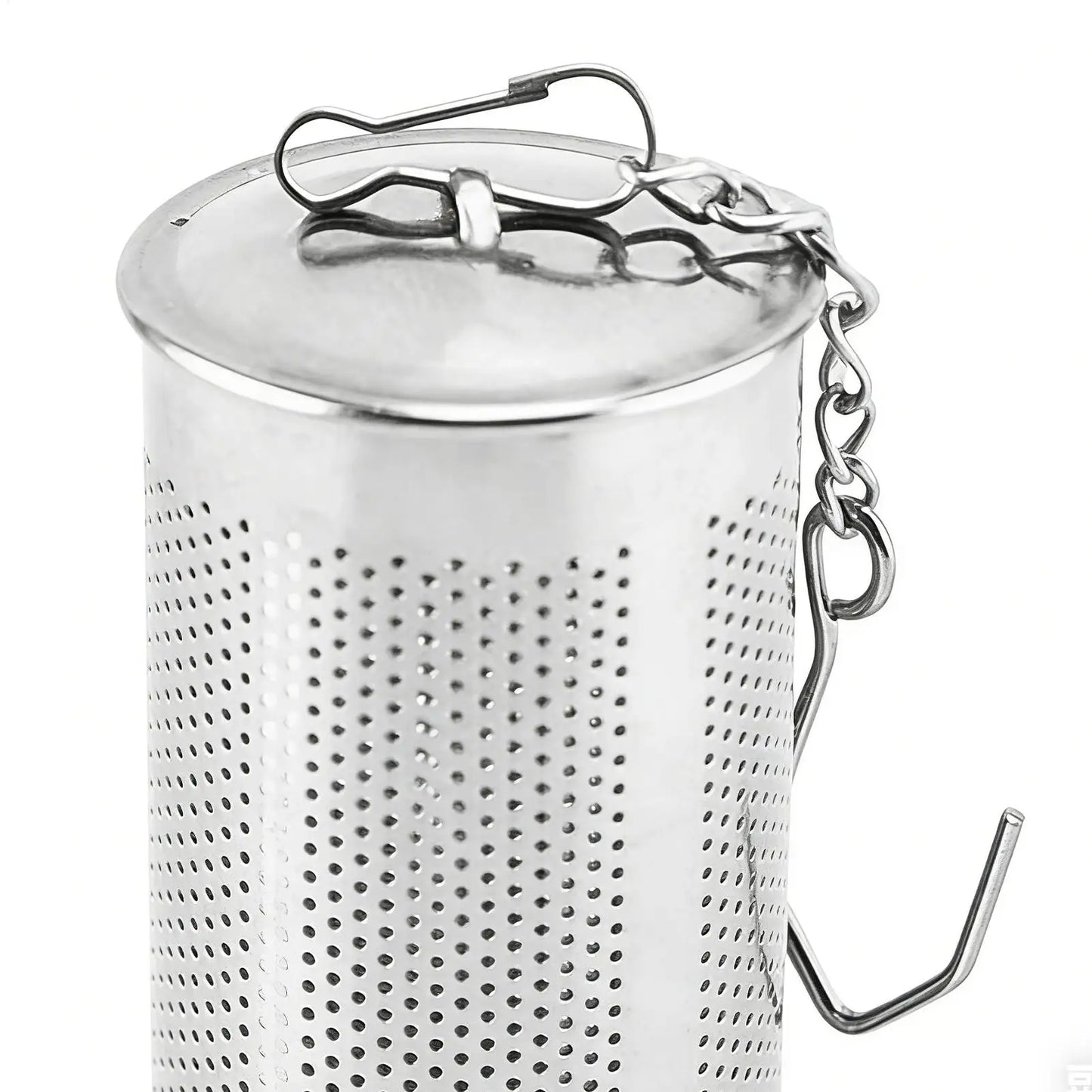 Stainless Steel Loose Leaf Tea Infuser & Strainer with Hook