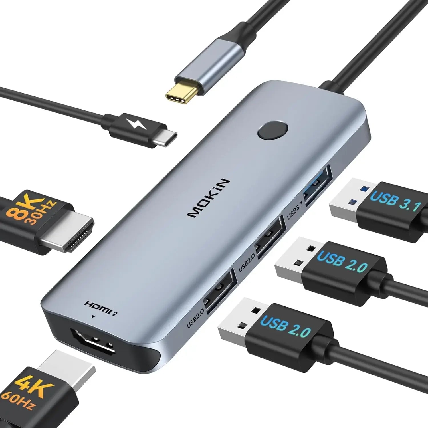 USB C Docking Station with Dual HDMI 4K, 3 USB Ports & PD Charging for Windows Laptops Peaceful Pleasures Health and Wellness United States