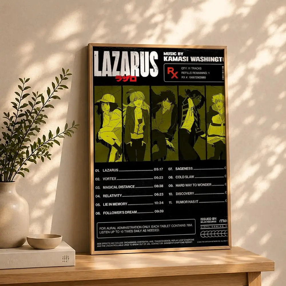 Game Lazarus HD Waterproof Self-Adhesive Wall Art Poster Gaming Wall Poster Peaceful Pleasures Health and Wellness White13 50X70cmNoframe