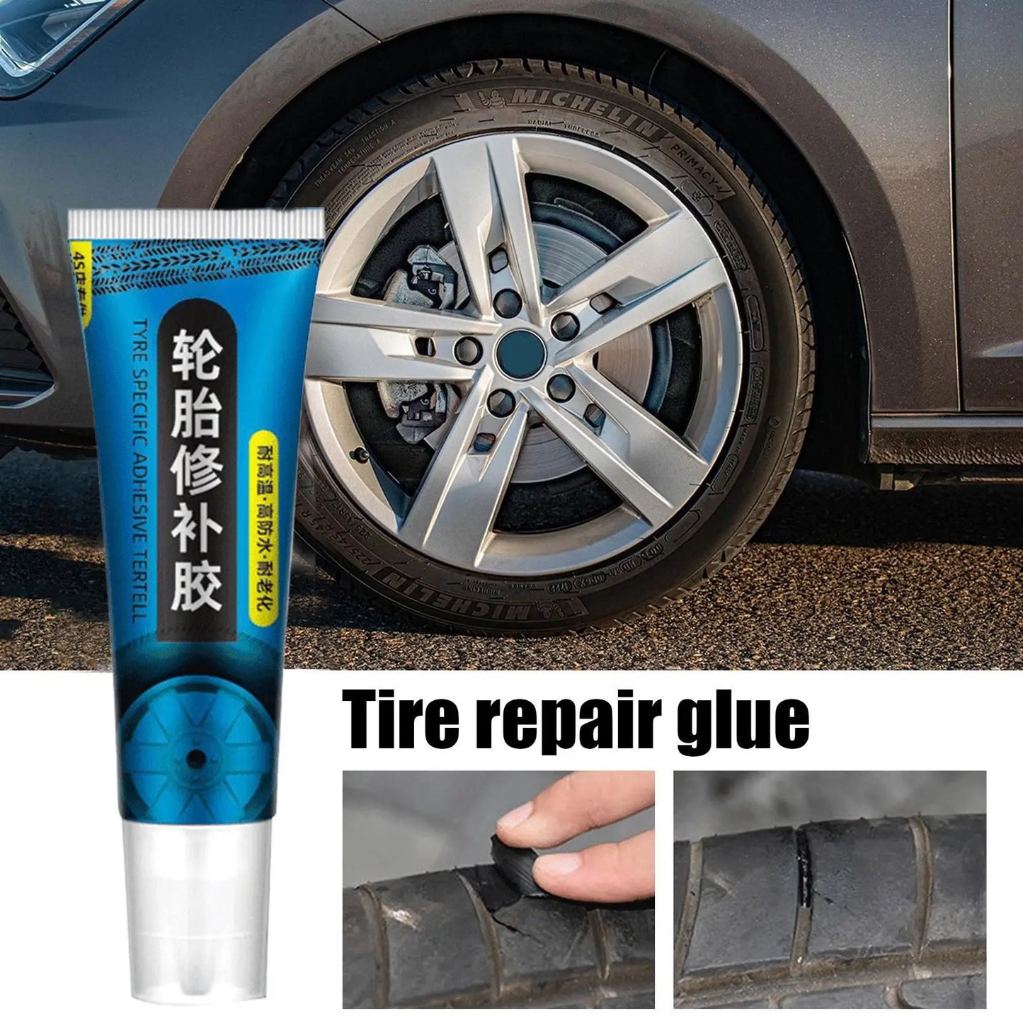 60ml Tire Repair Glue – High-Temp Sidewall Sealant Kit