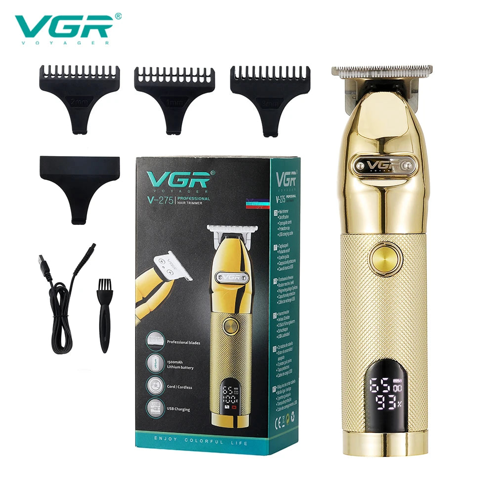 VGR V-275 Professional Electric Hair Clipper | LCD, Rechargeable