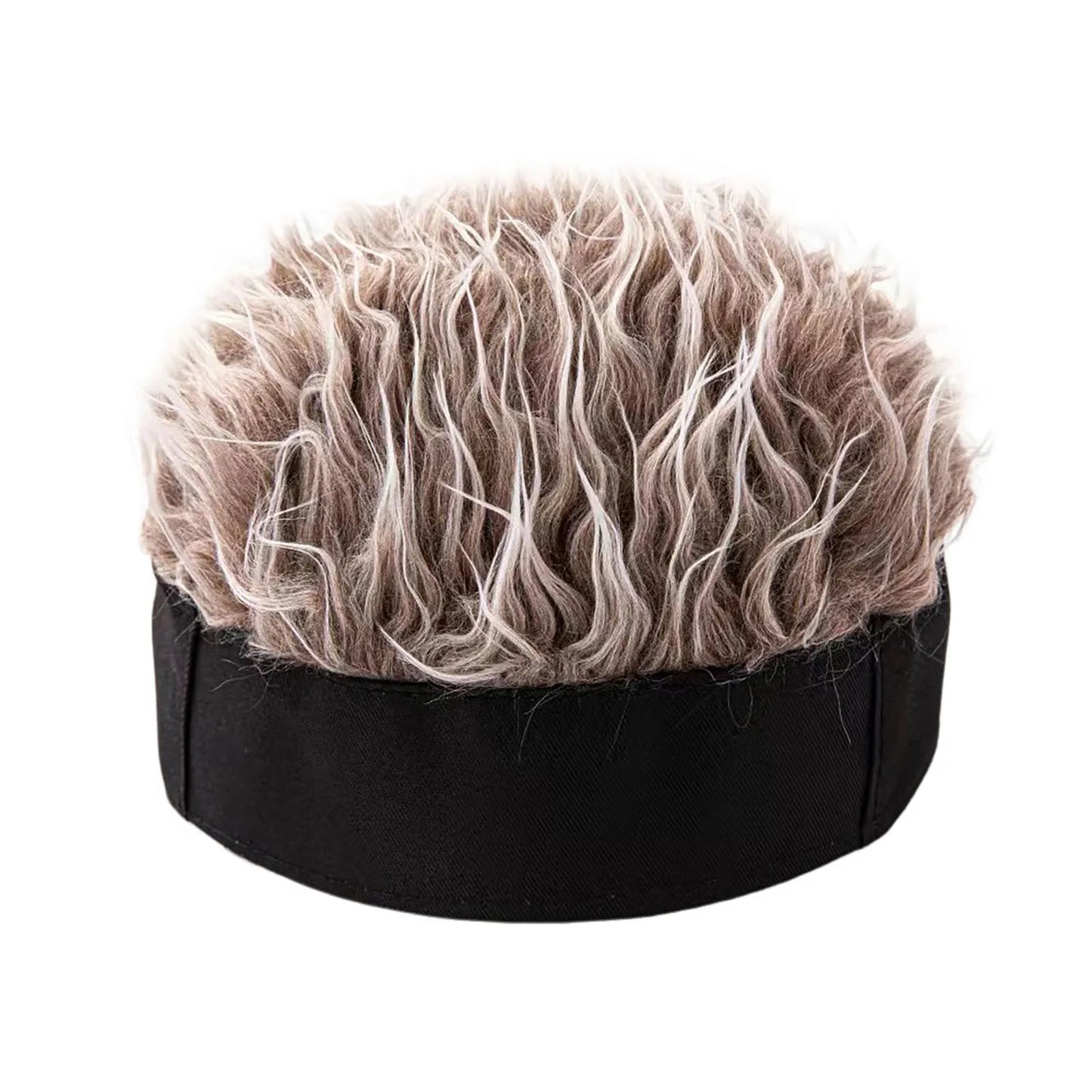 Black Wigs Hat Knit Beanie Soft Breathable Men Women Beanie Wig Hat for Home School Performance Costume Peaceful Pleasures Health and Wellness Coffee black