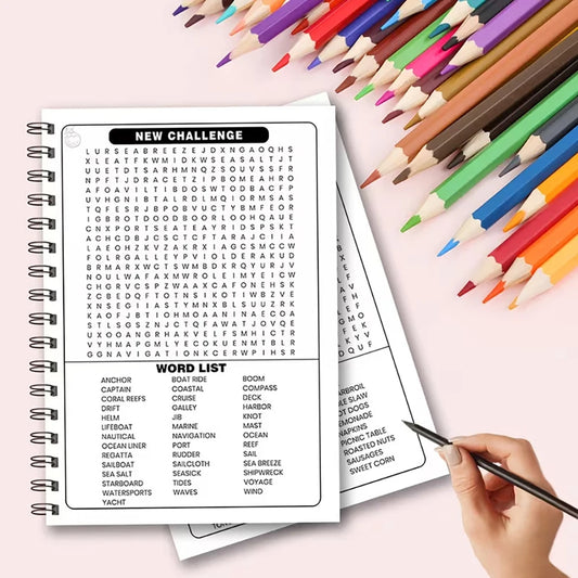 A4 Word Writing Book Digital Coloring Great Way Relax Entertain Peaceful Pleasures Health and Wellness