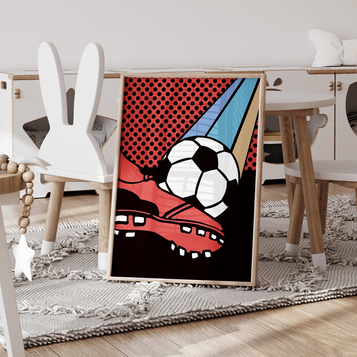 Personalized Football Canvas Wall Art | 3-Piece Sports Print