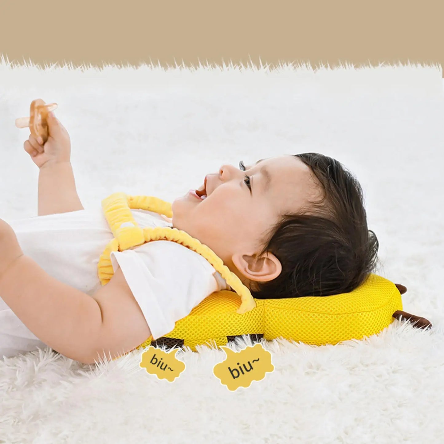 Bee Baby Head Protector Backpack | Toddler Safety Cushion