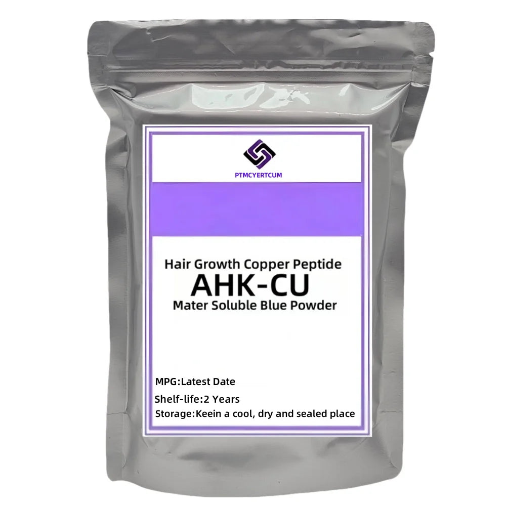 Customized AHK-CU Aluminum Foil Bag for Hair Growth Copper Peptides Powder Inner Pack Double Deck Plastic Bag for Global Peaceful Pleasures Health and Wellness