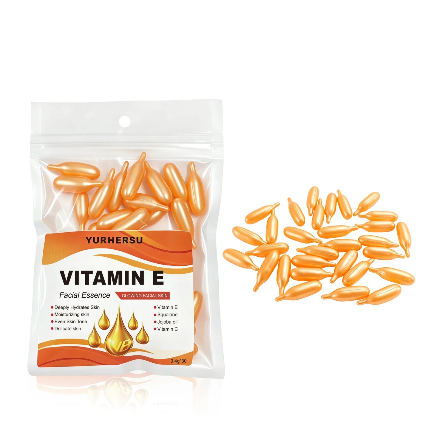 Vitamin E Essence Capsules – Deep Moisturizing Facial Serum