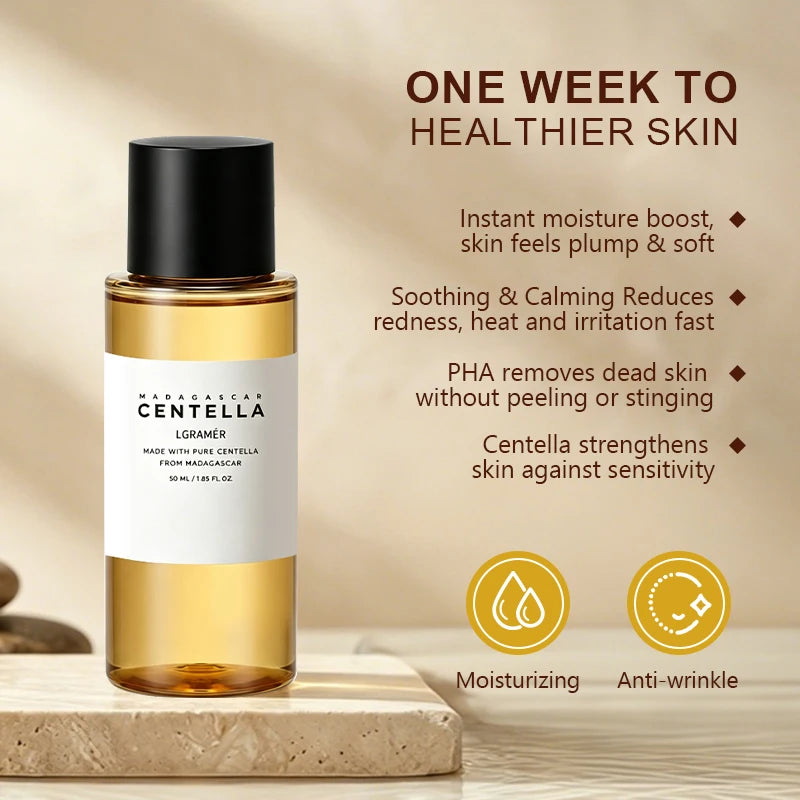 7.10 fl.oz, 30/50ml Centella Toning Toner , Face Toner Hyaluronic Acid for Hydrating, Soothing,PHA Exfoliator, Korean Skin Care Peaceful Pleasures Health and Wellness