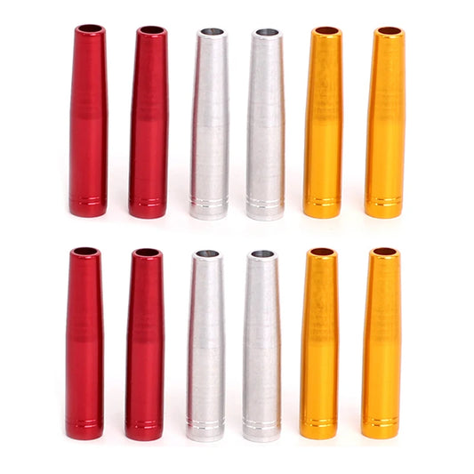 Aluminum Arrow Insert OD 5 Hunting Wooden Bamboo Arrows Connect Peaceful Pleasures Health and Wellness 12pcs sliver-L