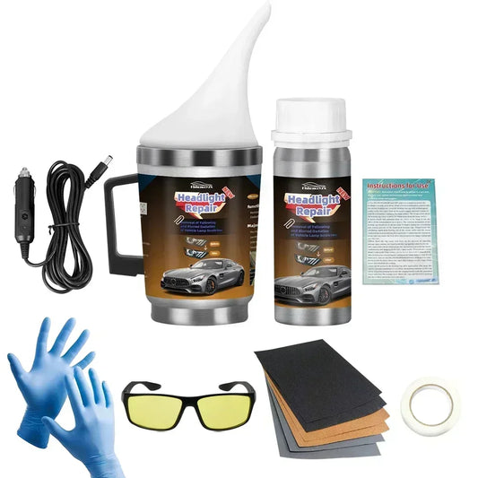 Car Headlight Renovation Kit Car Headlight Polishing Repair Headlight Restoration Kits Car Polishing Evaporator Liquid Peaceful Pleasures Health and Wellness