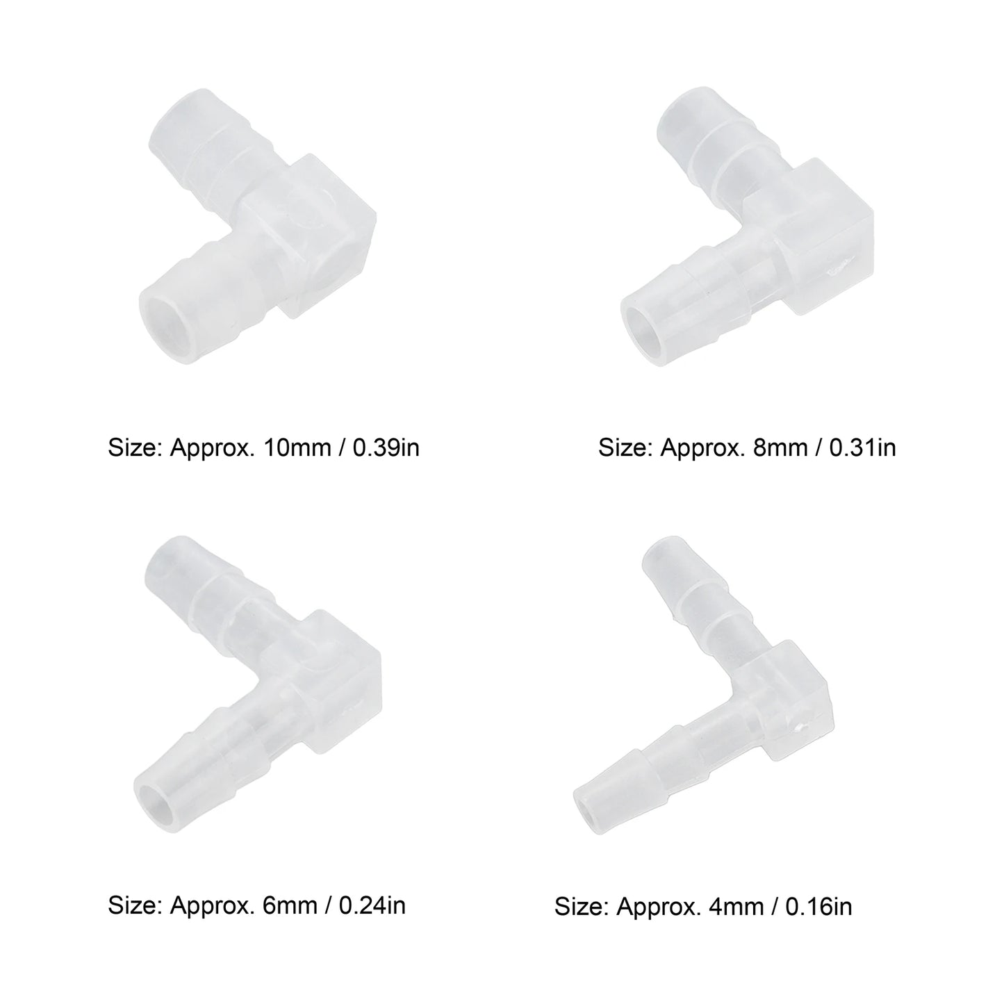 Elbow Hose Barb Plastic Fitting 90 Degree Equal Barbed Joint Adapter