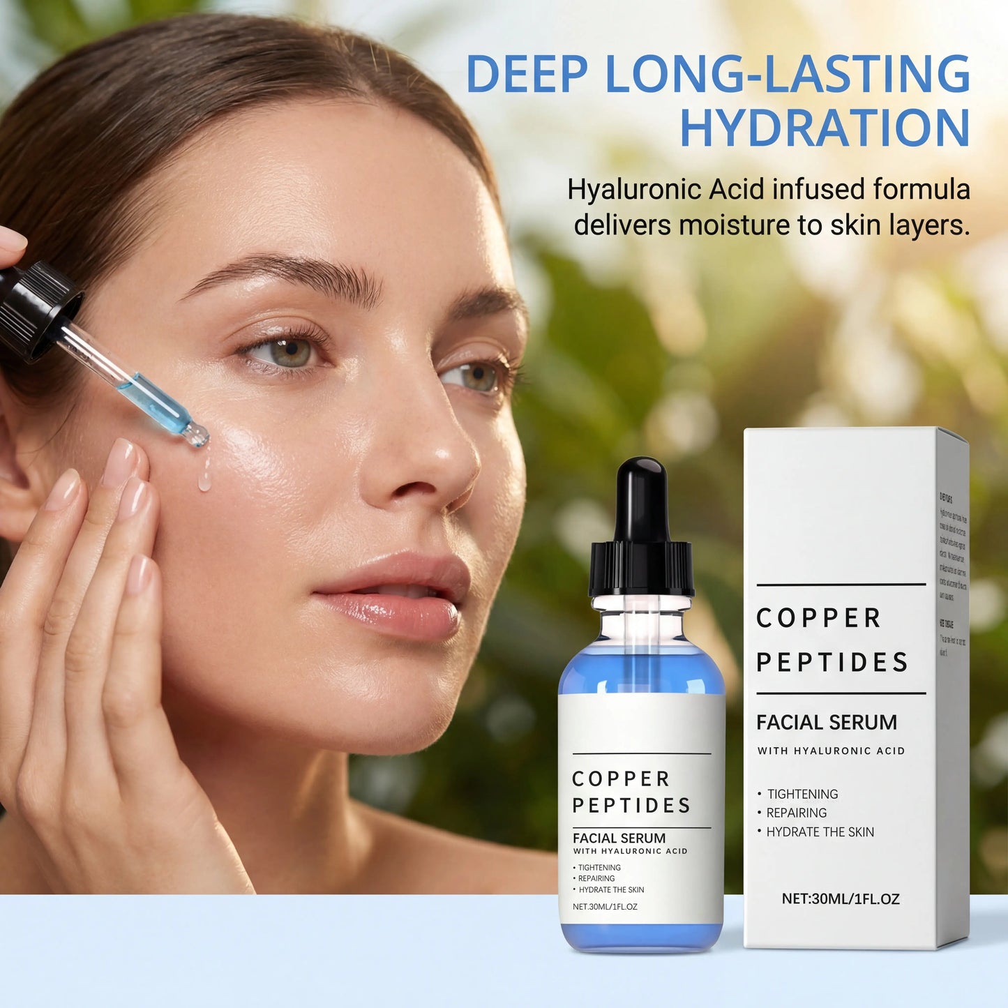 Copper Titanium Hyaluronic Acid Serum – Brightening & Hydrating