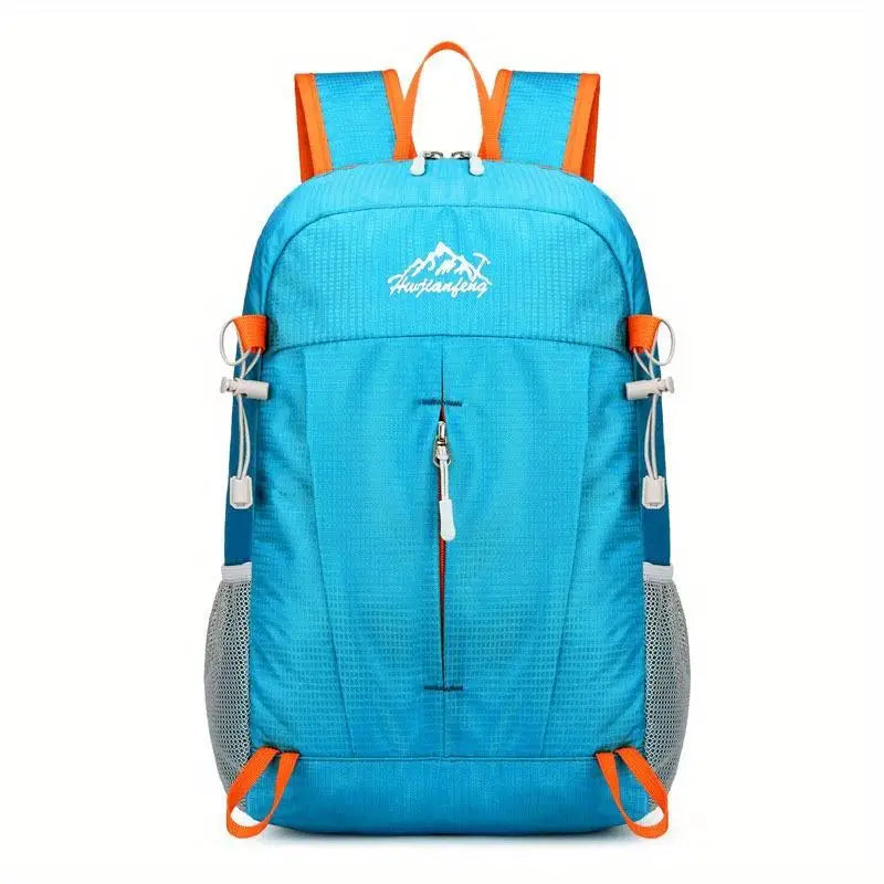Outdoor Backpack Lightweight Foldable Travel Bag, Bicycle Compatible Pack for Hiking Camping Cycling, Versatile Use for Adventur Peaceful Pleasures Health and Wellness 8024 blue