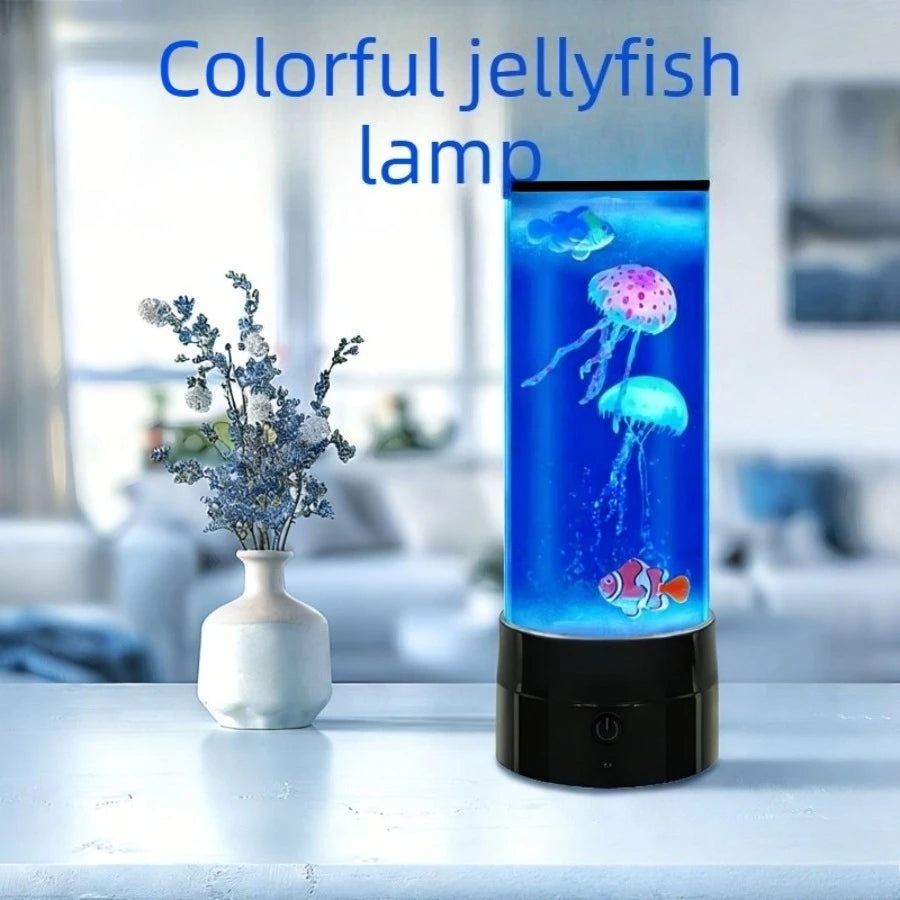 Colorful Jellyfish LED Night Light | USB Atmosphere Bedroom Lamp