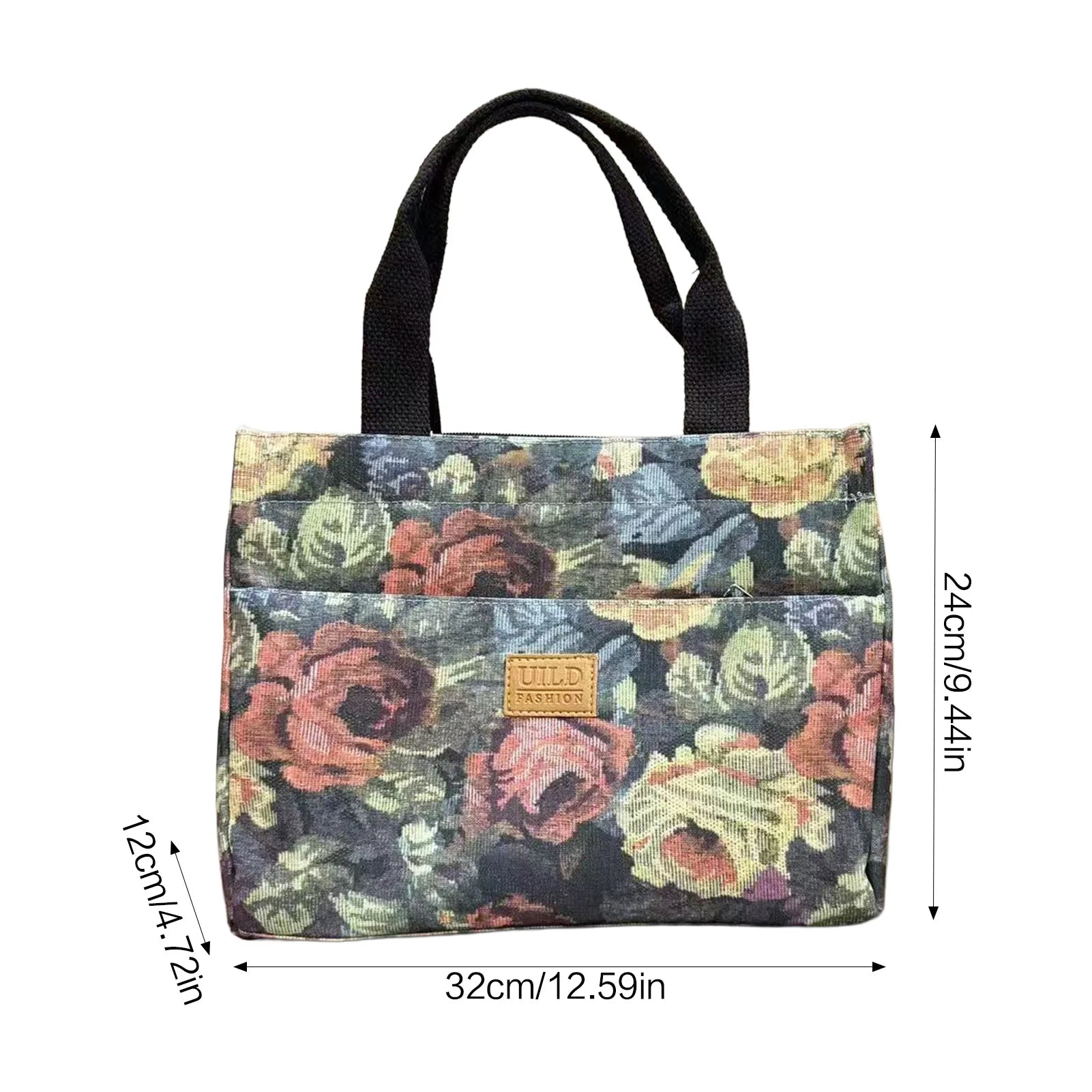 Large Capacity Shoulder Bag Tote Bag for Women Casual Handbag Shopping Bag Commuting Work Purse Peaceful Pleasures Health and Wellness