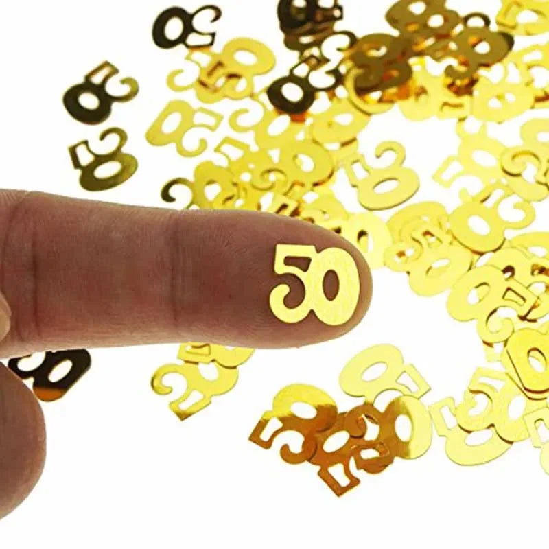 Number Confetti Balloons 30 40 50 60 Birthday Anniversary Decor Party Balloon Decor Peaceful Pleasures Health and Wellness