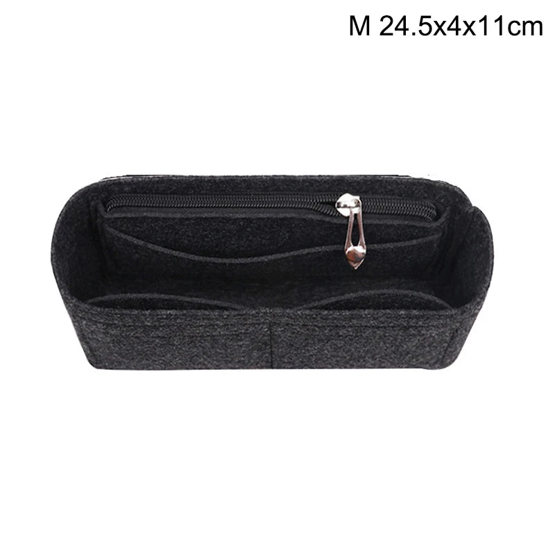 Felt Insert Bag Organizer – Handbag Liner & Makeup Organizer