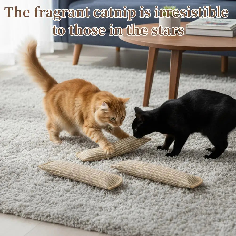 Catnip Pillow Kicker Toy for Cats – Scratch, Chew & Play