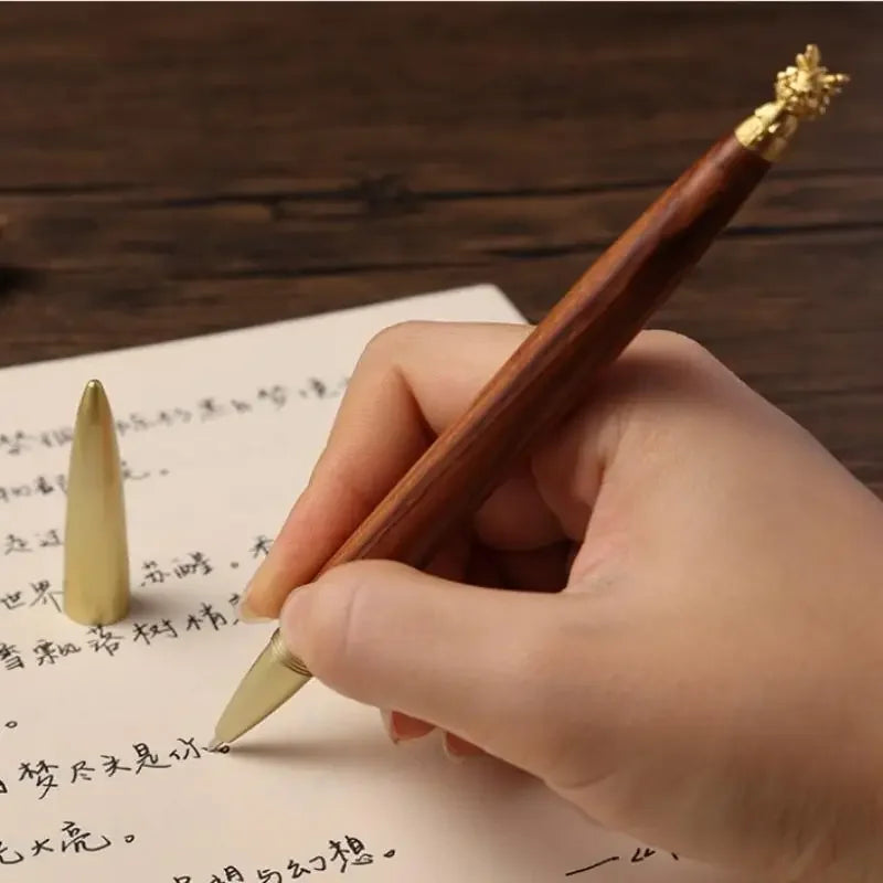 Zodiac Wooden Retractable Ballpoint Pen – Vintage Gift