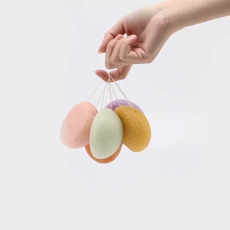 Natural Konjac Face Sponge 2-Pack – Gentle Exfoliating Cleansing