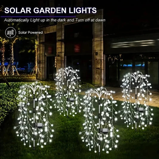 Solar Firecracker Garden Lights – Waterproof Outdoor Path Decor Solar Garden Lights Peaceful Pleasures Health and Wellness