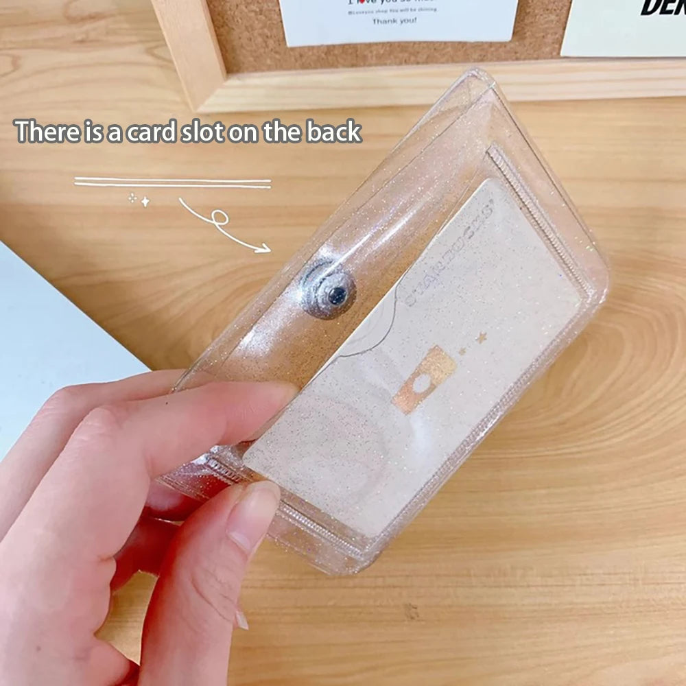 Creative Transparent Card Bag Simple DIY Storage Mini Button Portable