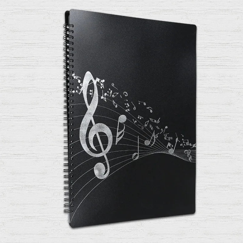 Flexible 40 Pages Piano Music Score Folder Smooth Expanded A4 Sheet