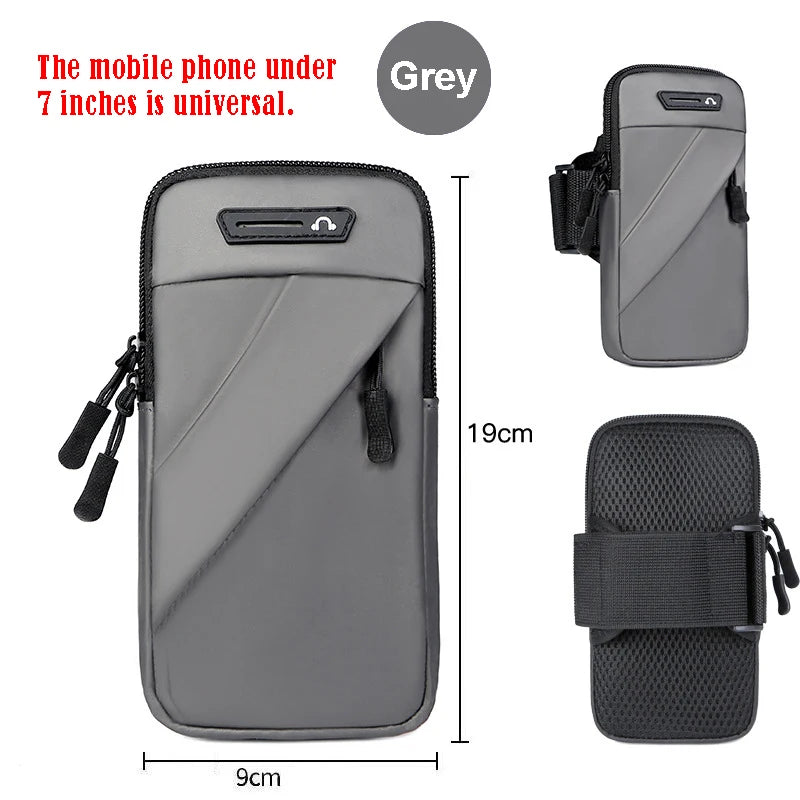 Mobile Phone Bag Wrist Armbands Running Bag For Phone Mp3 Mp4 Bags Armband On The Phone Bags Accessories Sleeve Bags Women's Bag Peaceful Pleasures Health and Wellness Grey(7 inch) China Mainland