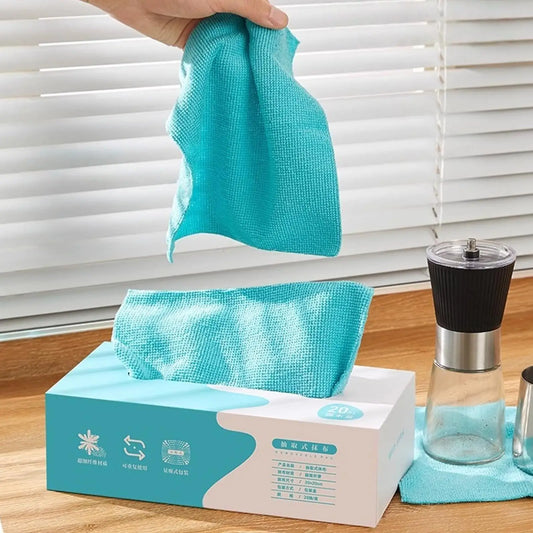 Microfiber Cleaning Cloths 20-Pack – Reusable & Streak-Free Microfiber Cleaning Cloths Oasis Select Blue