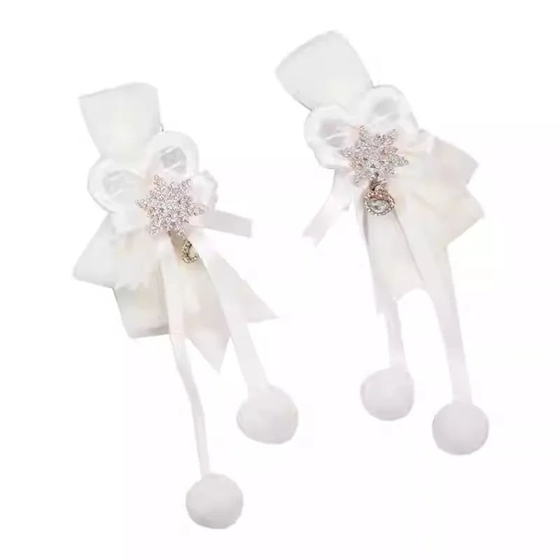 Snowflake Three-dimensional Clip Hair Accessories Women Cute Hair Ties Original Hair Clip Christmas Clip Snowflake Hairpin New Peaceful Pleasures Health and Wellness