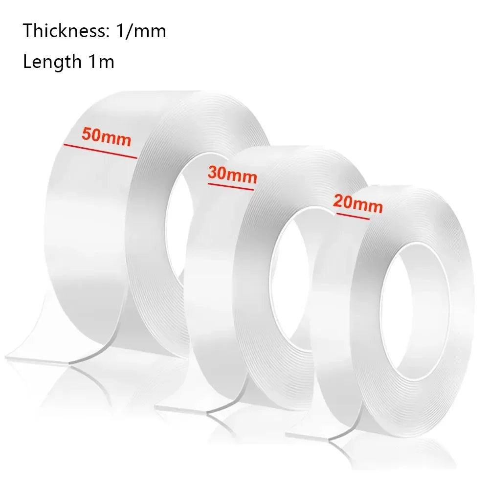 Double-Sided Nano Tape – Reusable, Waterproof & Transparent