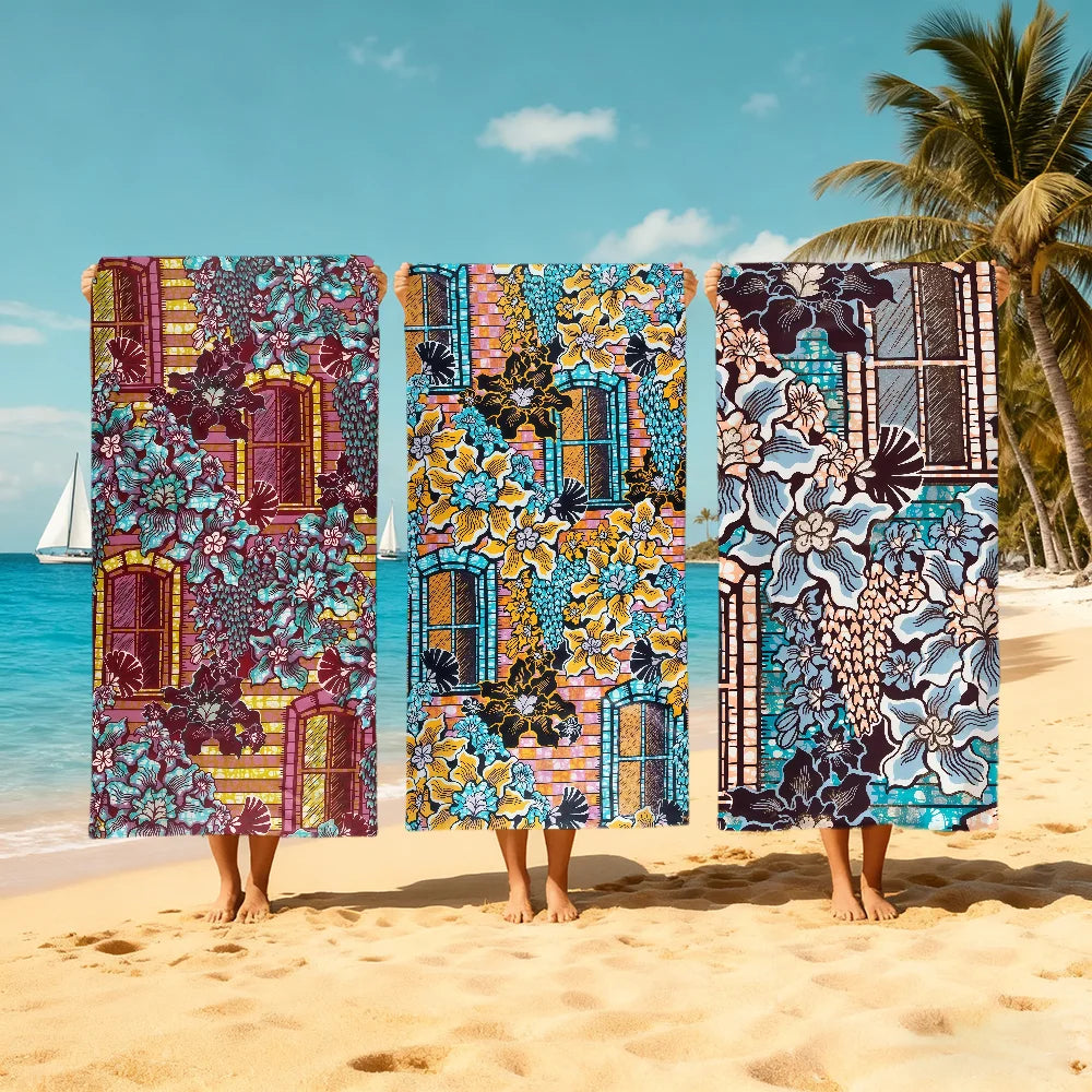 Large Quick-Dry Microfiber Beach Towel | Travel Gym Camping Microfiber Beach Towel Peaceful Pleasures Health and Wellness