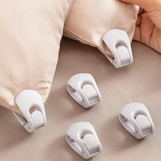 Duvet Cover Clips – Anti-Slip Quilt Fasteners, No-Pin Grippers Bedding Fastener Clips Peaceful Pleasures Health and Wellness