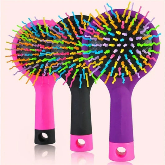 Children Pocket Travel Hairdressing Kids Detangling 4 Colors Rainbow Massage Comb Hairstyling Brush Wholesale Free Shipping Peaceful Pleasures Health and Wellness