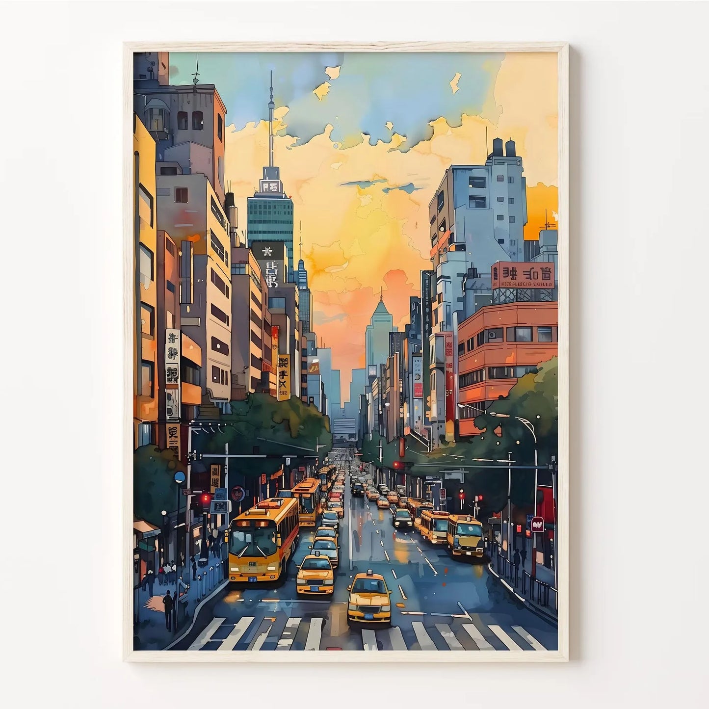 Anime Ramen Shop Canvas Print | Tokyo Street Wall Art
