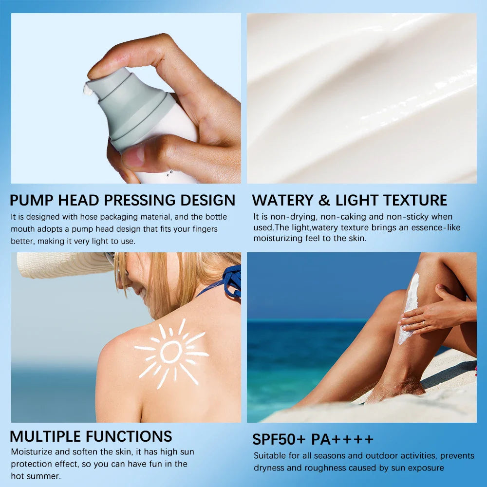 SPF 50+ Centella Sunscreen Serum | Lightweight Hydrating Sun Cream